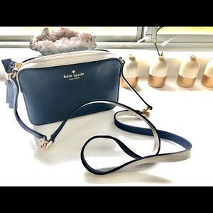 Kate Spade Crossbody Bag Blue Highliner Bicolor